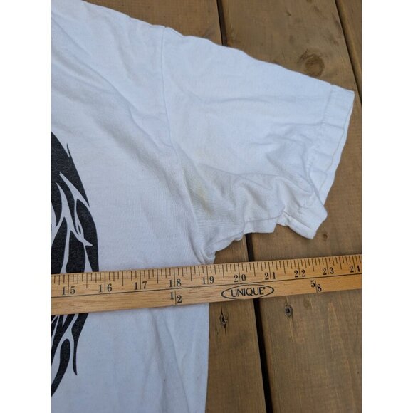 Vintage Hart & Huntington Skull Graphic T-Shirt – White, Size M - Picture 3 of 9